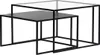 Miliboo - Ausziehbare Couchtische aus gehärtetem Glas und Produktbild-Vorschau 1