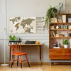 Mapa świata typu „scratch map” w stylu vintage – plakat w Podgląd zdjęcia produktu 5