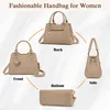 IGOLUMON Handtasche Damen Leder Mittelgroß Schultertasche Produktbild-Vorschau 6