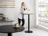 BELIANI Outdoor Bartisch Dunkelbraun u. Schwarz MDF-Platte Produktbild-Vorschau 4