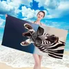 FEBE Strandtuch XXL Zebra 100x180 cm Badetuch Groß 100% Produktbild-Vorschau 2