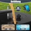 KESSER® Rasenwalze Metall mit Handschuhen Handwalze Produktbild-Vorschau 3