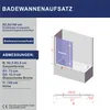 Duschwand für Badewanne Faltwand aus 8mm Produktbild-Vorschau 2
