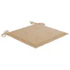 Möbel Gartenstühle 6 Stk. mit Beigen Kissen Massivholz Teak Produktbild-Vorschau 6