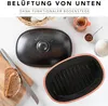 Römertopf Brottopf oval MEDI 2,3 Liter - Brotkasten Schwarz Produktbild-Vorschau 7