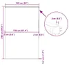 vidaXL Sprchová roleta s kazetou 160x240 cm šírka látky 156 Náhľad obrázku produktu 6