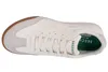 A top-down view of a white sneaker with a gum sole. Produktbild-Vorschau