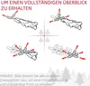 HOMCOM Künstlicher Weihnachtsbaum, 180 cm Christbaum mit Produktbild-Vorschau 5