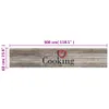vidaXL Küchenteppich Waschbar Cooking Grau 60x300 cm Samt - Produktbild-Vorschau 6