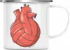 Trendation - Herz Emaille Tasse Valentinstag Volleyball Produktbild-Vorschau 1