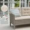 Gartenlounge-Set Dining Lounge mit Esstisch – Polyrattan Produktbild-Vorschau 6