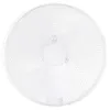 A close-up, top-down view of a white fan with its protective grill and blades visible. Produktbild-Vorschau