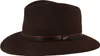 Borsalino Outdoor Traveller Filzhut Country mit dreifarbiger Lederband-Garnitur in braun