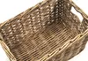 Kobolo Regalkorb Aufbewahrung Korb – Rattan kubu – eckig – Produktbild-Vorschau 4