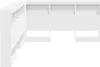 vidaXL Testiera con ripiano Bianco 135 cm Materiale a base Anteprima dell’immagine prodotto 7