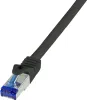 Logilink Patchkabel Ultraflex, Cat.6A, S/FTP, schwarz, 50 m Produktbild-Vorschau 1