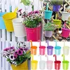 10 kusov kovových závesných kvetináčov 10 cm s odnímateľným Náhľad obrázku produktu 5
