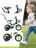 Kinderfahrrad - 12 Zoll - Schwarz und Grün - für 2-4 Jahre Produktbild-Vorschau 3