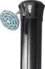 A close-up of a shower head attached to a black pole. Produktbild-Vorschau