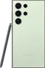 A light green Samsung Galaxy S24 Ultra smartphone with its stylus is shown against a white background. Voir les images du produit
