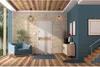 Suspension moderne en bois avec éclairage LED Voir les images du produit 4