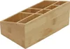 A bamboo organizer with multiple compartments, shown from a slightly elevated side angle against a white background. Náhled obrázku produktu