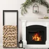Étagère en métal noir Ikodm pour bois de chauffage, Voir les images du produit 7