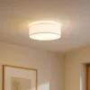 Lindby Deckenleuchte Sebatin, Ø 40 cm, creme, Stoff, E27 Produktbild-Vorschau 2