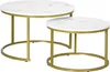HOMCOM 2er-Set Couchtisch, Runder Beistelltisch, Produktbild-Vorschau 1