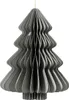 A gray paper Christmas tree ornament. Produktbild-Vorschau