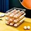 (3 vrstvy) Velkokapacitní držák na vejce do chladničky, Náhled obrázku produktu 3