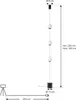 Lucande LED-Stehleuchte Darrow, schwarz/opal, Glas, dimmbar Produktbild-Vorschau 4