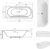 Eckbadewanne Badewanne Avita RECHTS 160X75 mit Füßen und Produktbild-Vorschau 5