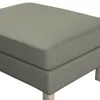 Dekoria Bezug für Karlstad Hocker, grau-beige, Husse, Produktbild-Vorschau 2