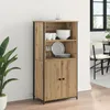 vidaXL Highboard Artisan-Eiche 62 x 36 x 121,5 cm Produktbild-Vorschau 4