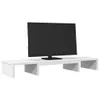 vidaXL Monitorständer Verstellbar Weiß 80x24x10,5 cm Produktbild-Vorschau 3