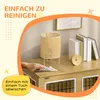 PawHut Hundekäfig, Hundehütte für Mittelegroße Hunde, Produktbild-Vorschau 5