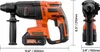 SucceBuy Marteau perforateur sans fil 20V SDS-Plus sans Voir les images du produit 8