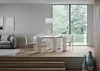 Ausziehbare Konsole 78x47/299 cm Allin White Spatula Produktbild-Vorschau 3