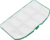 A close-up view of a green-edged white filter with a grid pattern on top, isolated on a white background. Produktbild-Vorschau