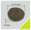 Tarrox Filzgleiter 17x6 mm rund braun 20 Stück Produktbild-Vorschau 5