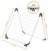 A foldable clothes drying rack shown from a diagonal angle against a white background. Produktbild-Vorschau