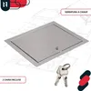 KOTARBAU® Sportello Ispezione Acciaio Inox 25x25 cm Argento Anteprima dell’immagine prodotto 6