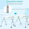Duschhocker, Duschbank mit Griffen, 3-stufig Produktbild-Vorschau 4
