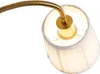 Klasyczna lampa podłogowa brązowa z białym materiałowym Podgląd zdjęcia produktu 8