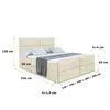 ALTDECOR Boxspringbett mit Fußteil, H4 Matratze und Topper Produktbild-Vorschau 6