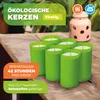 BioGreen 6er-Set ökologische Kerzen aus REWAX-Biomasse für Produktbild-Vorschau 2