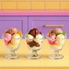 6er Set Rom Eisbecher Glas klar 200ml Dessertschale Produktbild-Vorschau 3