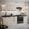 ULWEHOME | Küchenzeile 240 cm Beige, Küchenmöbel-Set Produktbild-Vorschau 7