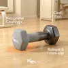 KM-Fit Set di manubri da 18 kg con supporto Manubri in Anteprima dell’immagine prodotto 6